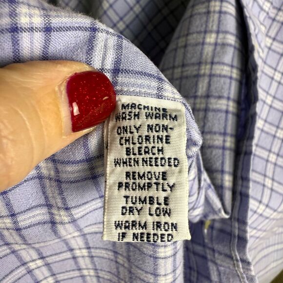 Ralph Lauren Blake 100% Cotton Short Sleeve Button Down, Sz L, Blue Violet 2/$25 - Picture 9 of 12